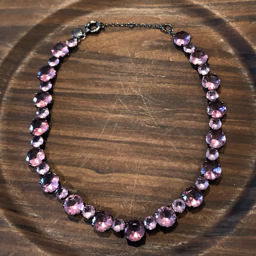 J Crew Amethyst Crystal Necklace